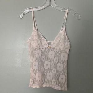 Victoria’s Secret cami and garter